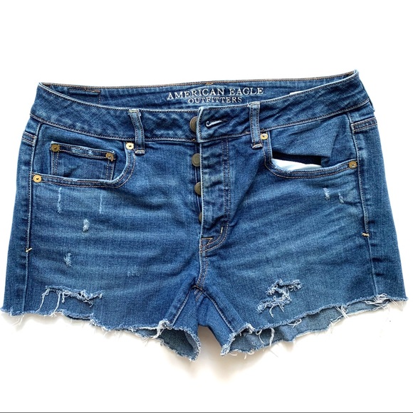 American Eagle Outfitters Pants - American Eagle Button Fly Cuttoff Shorts 6